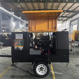 ZD -5 / 8 185 CFM Small Portable Diesel Vis Air Compressor sur roues